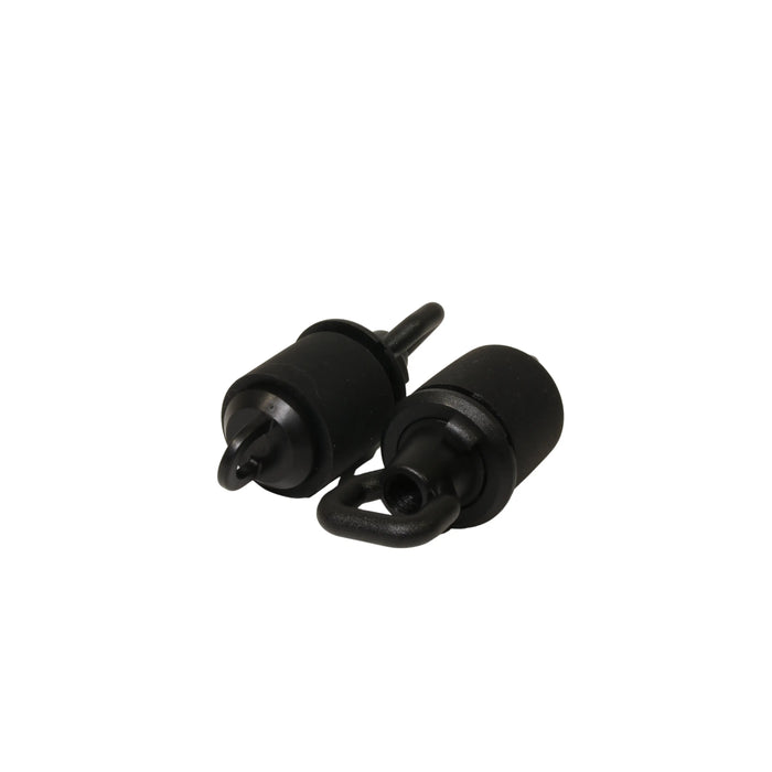 Compact DuctPlug sealing plugs in black rubber and plastic, suitable for narrow bore cable duct sealing