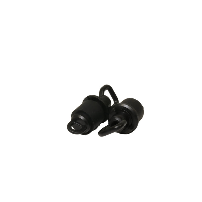 Close-up of small DuctPlug units with flexible end fittings, used for compact duct and conduit sealing applications
