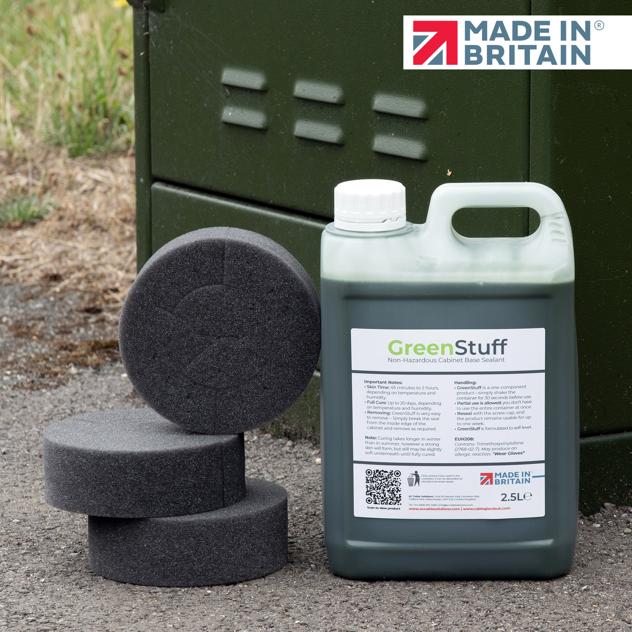 GreenStuff | Cabinet Base Sealant 2.5L — Cable Glands UK
