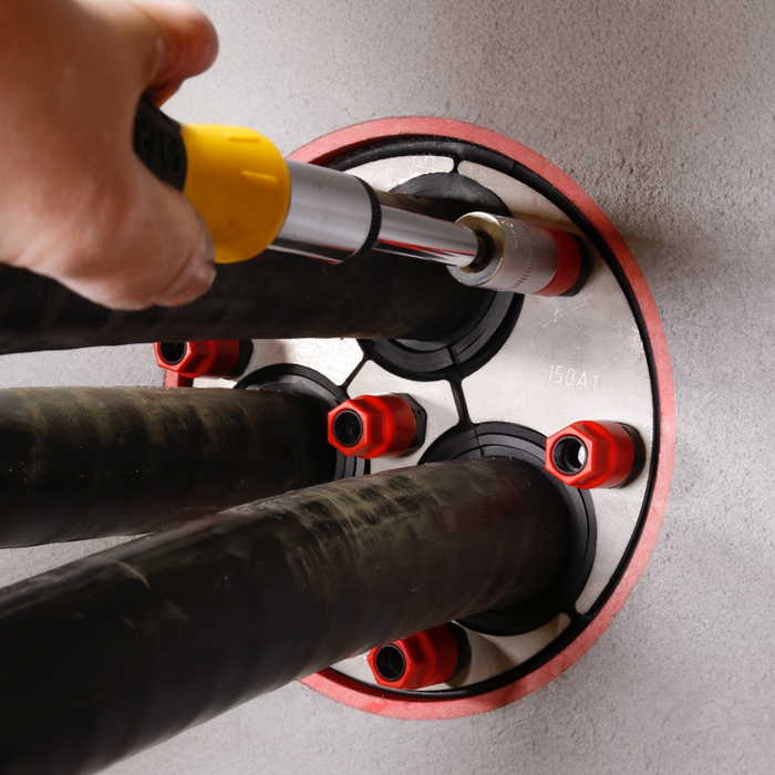 150mm Kraso Trefoil Mechanical Duct Sealing System